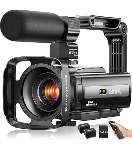 8K ULTRA HD ビデオカメラ 64MP Amazon.com : MURAUX 8K 64MP Video Camera Camcorder with IR Night